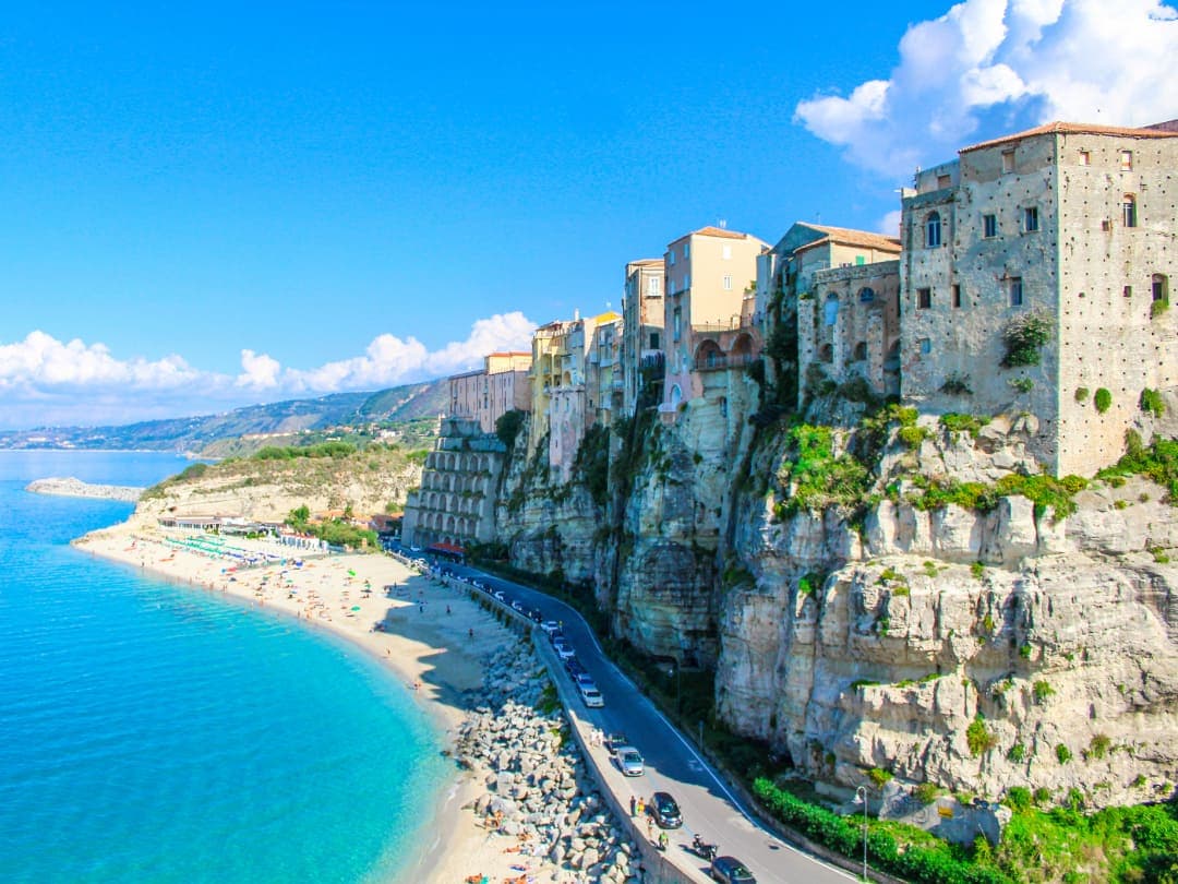 Grandioser Ausblick auf den Tropea Beach