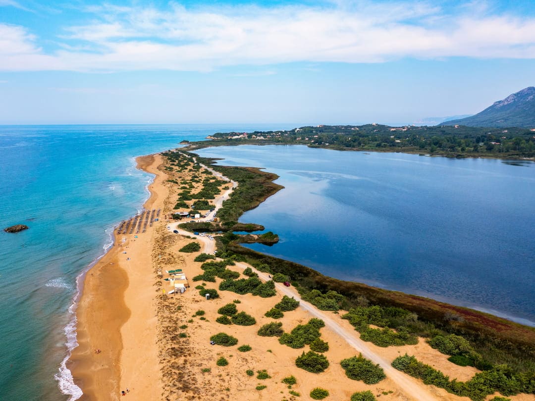 Traumhafter Issos Beach in Korfu