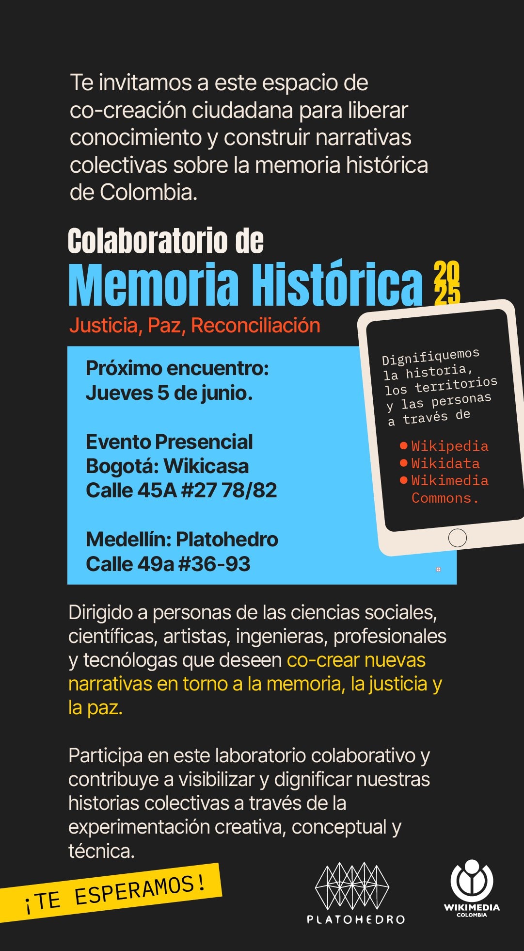 𝗖𝗼𝗹𝗮𝗯𝗼𝗿𝗮𝘁𝗼𝗿𝗶𝗼 𝗱𝗲 𝗠𝗲𝗺𝗼𝗿𝗶𝗮 𝗛𝗶𝘀𝘁𝗼́𝗿𝗶𝗰𝗮