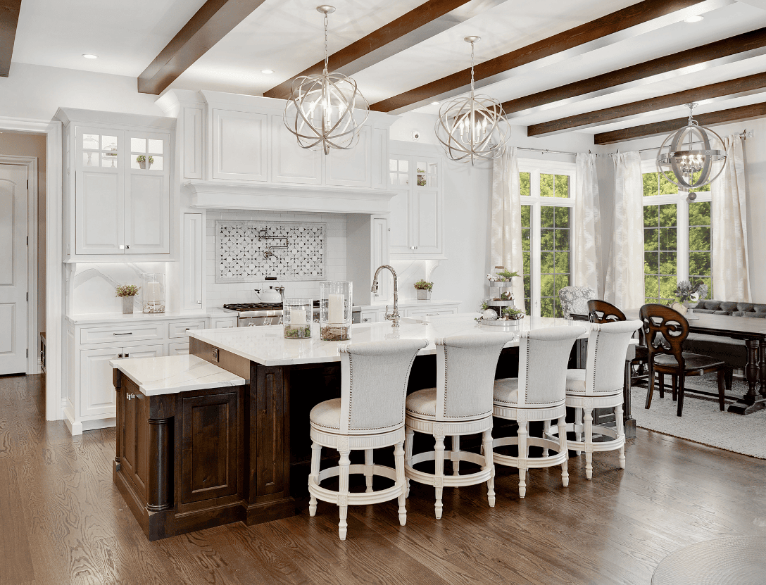 Dream kitchen with two tier island