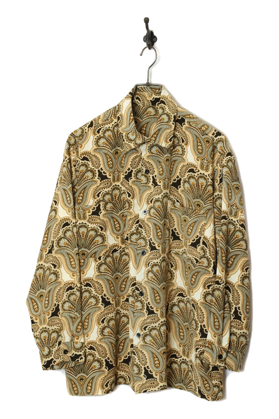 VINTAGE PATTERN PRINTED SHIRT/M