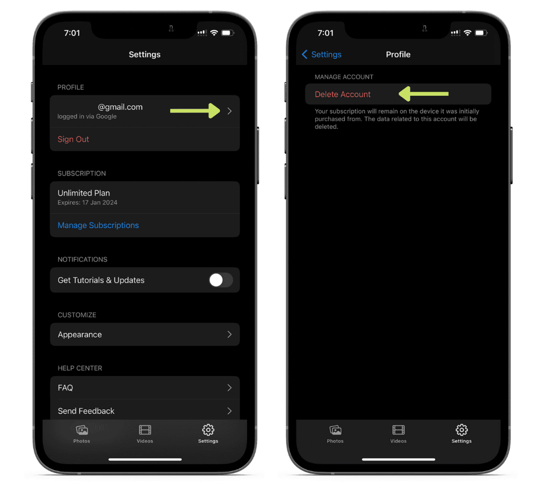 Como excluir o aplicativo Lensa