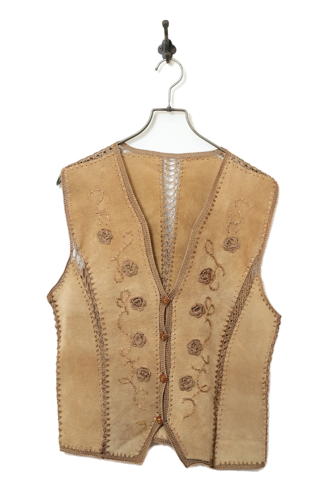 VINTAGE SUEDE VEST/M