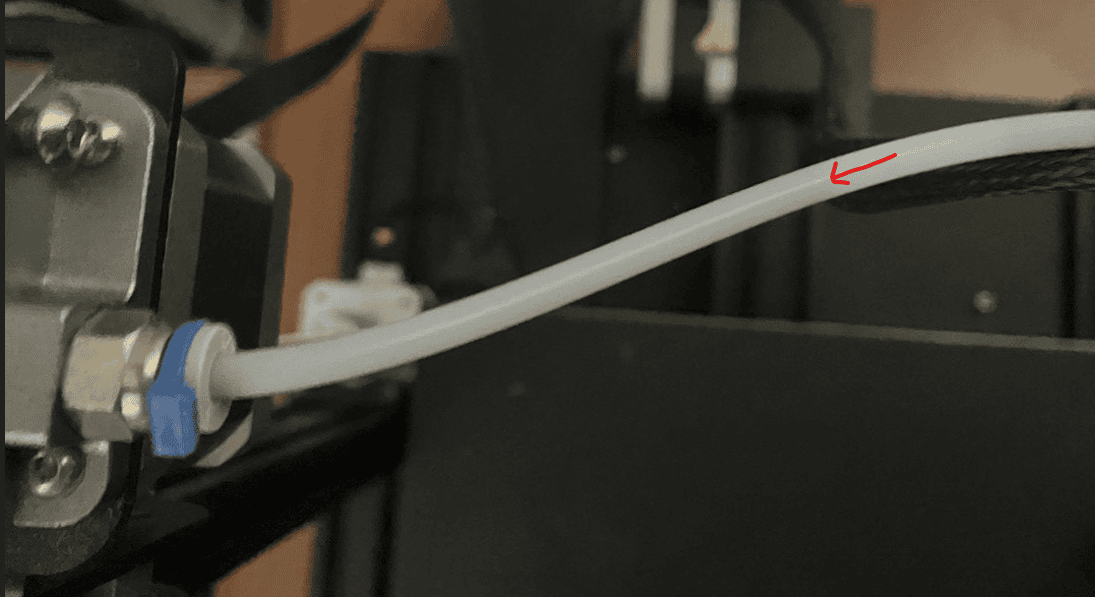 filament in ender 3 ptfe tube