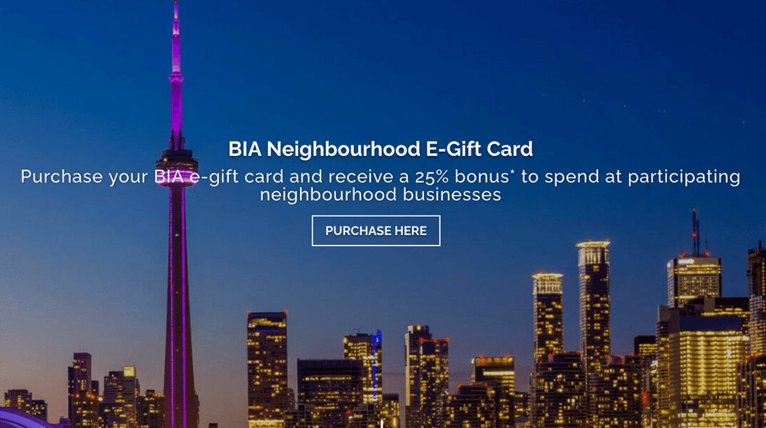 Toronto Downtown West BIA launches E-Gift Card Program