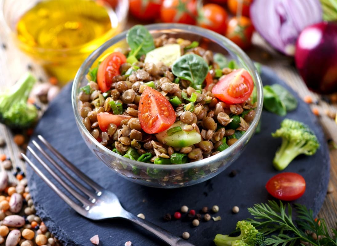 Ensalada de lentejas