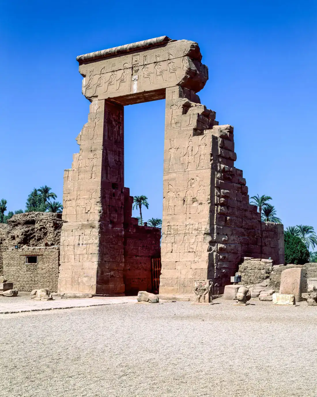 Roman-period stone gateway in Upper Egypt