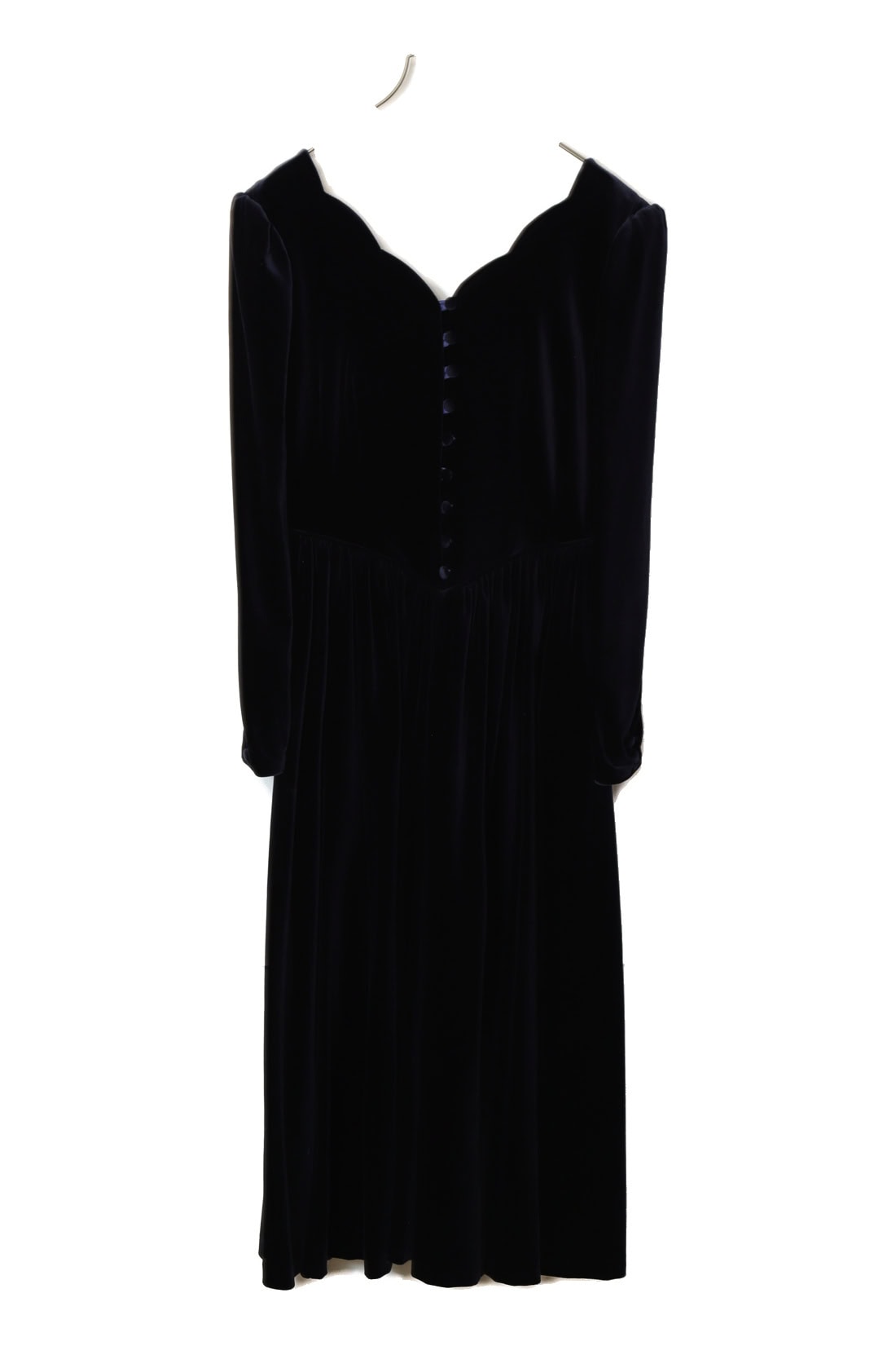 USED LAURA ASHLEY VELVET DRESS ONEPIECE/L
