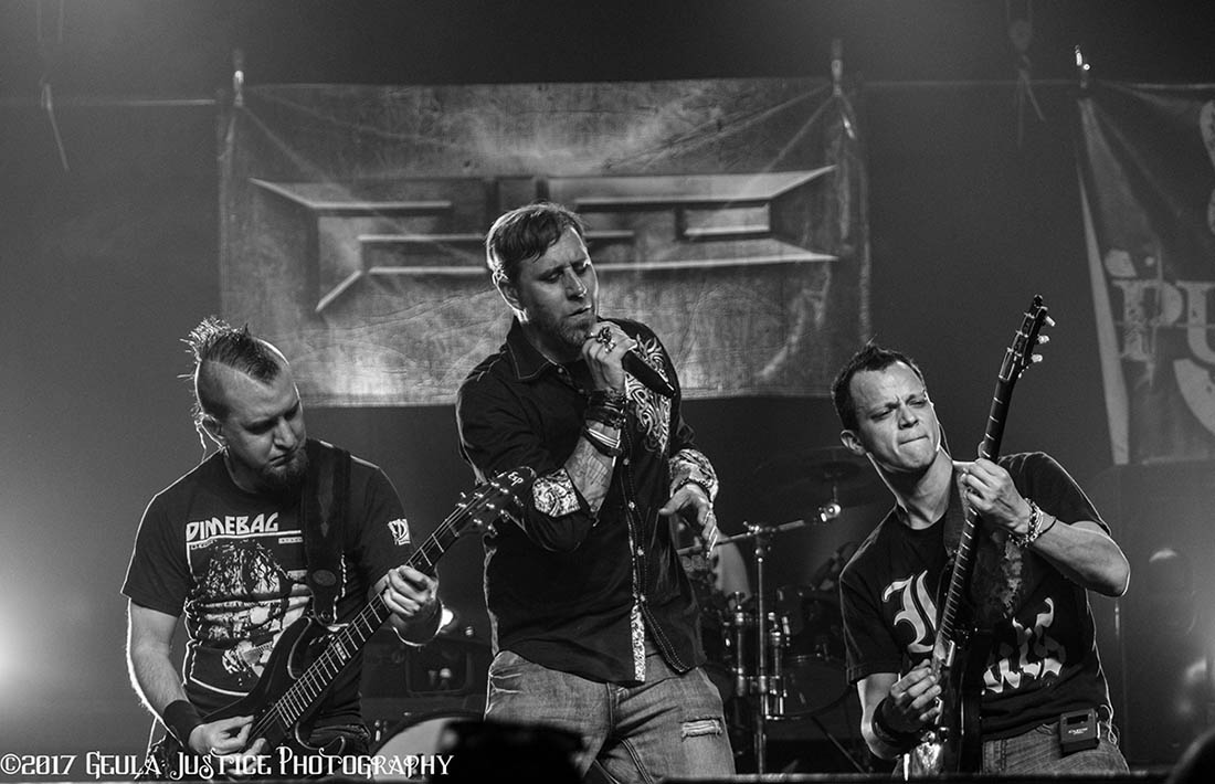 Pulse Guitarists James Brennaman and Jiggy Judy and vocalist Sean Yeaney performing in march 2017