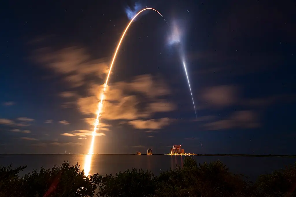 Rocket launch over Florida's Space Coast