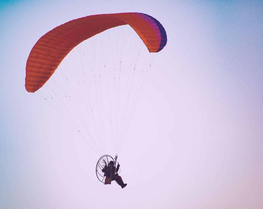 Parapente a motor, paramotor y paratrike