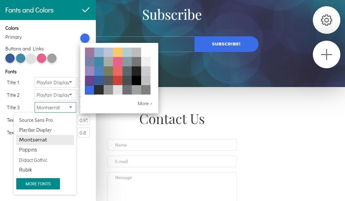 8 B webiste builder Intuitive Customization