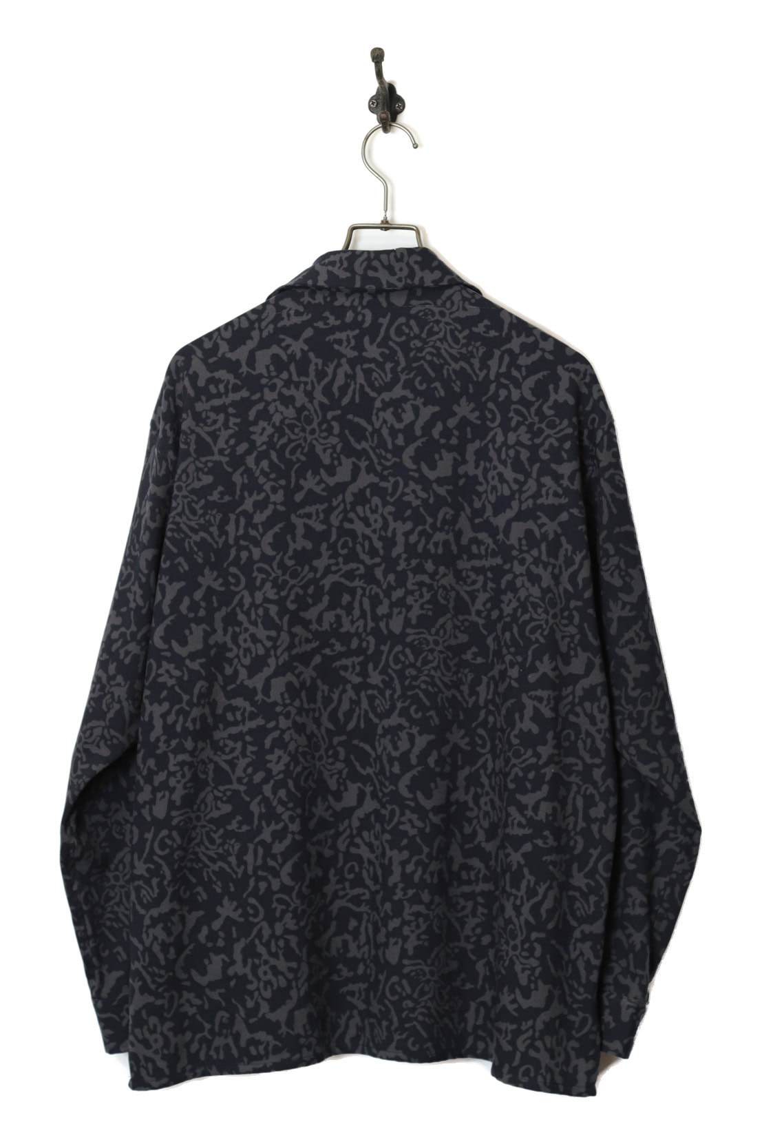 VINTAGE OPEN COLLAR PRINTED SHIRT/XL - 画像 (6)