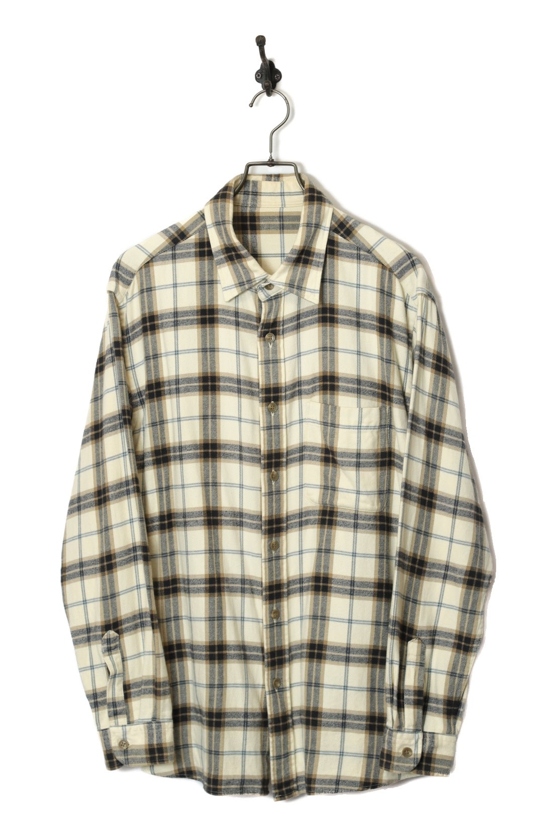 VINTAGE WOOLY CHECK SHIRT/L