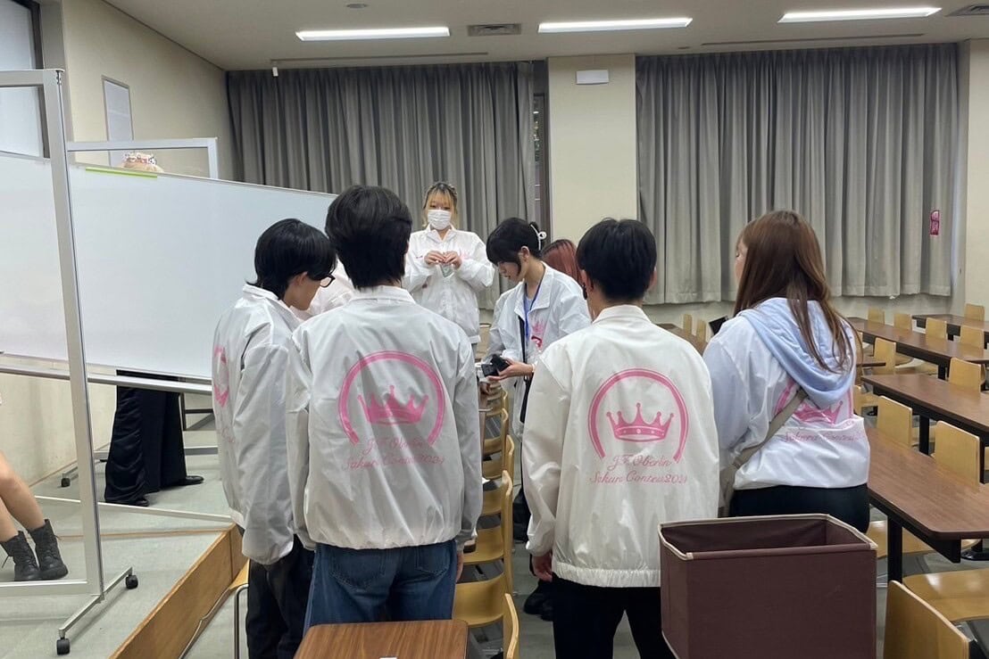 桜美林大学 ミスコン 桜コンテストの様子