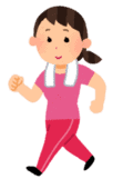 ウォーキングをする女性