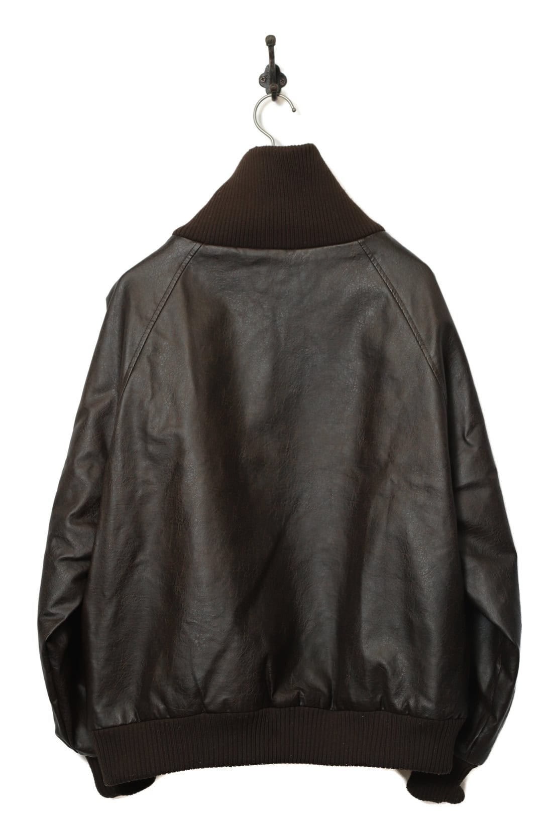 VINTAGE FAKE LEATHER JACKET/XL - 画像 (7)