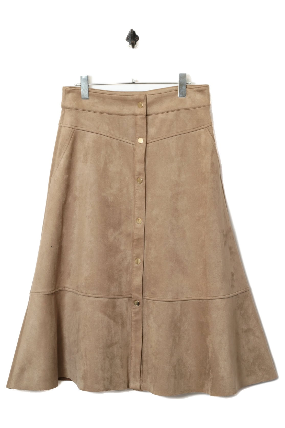 VINTAGE FAKE SUEDE LEATHER SKIRT/W72