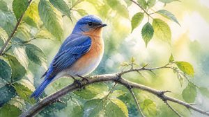 A Bird Perching