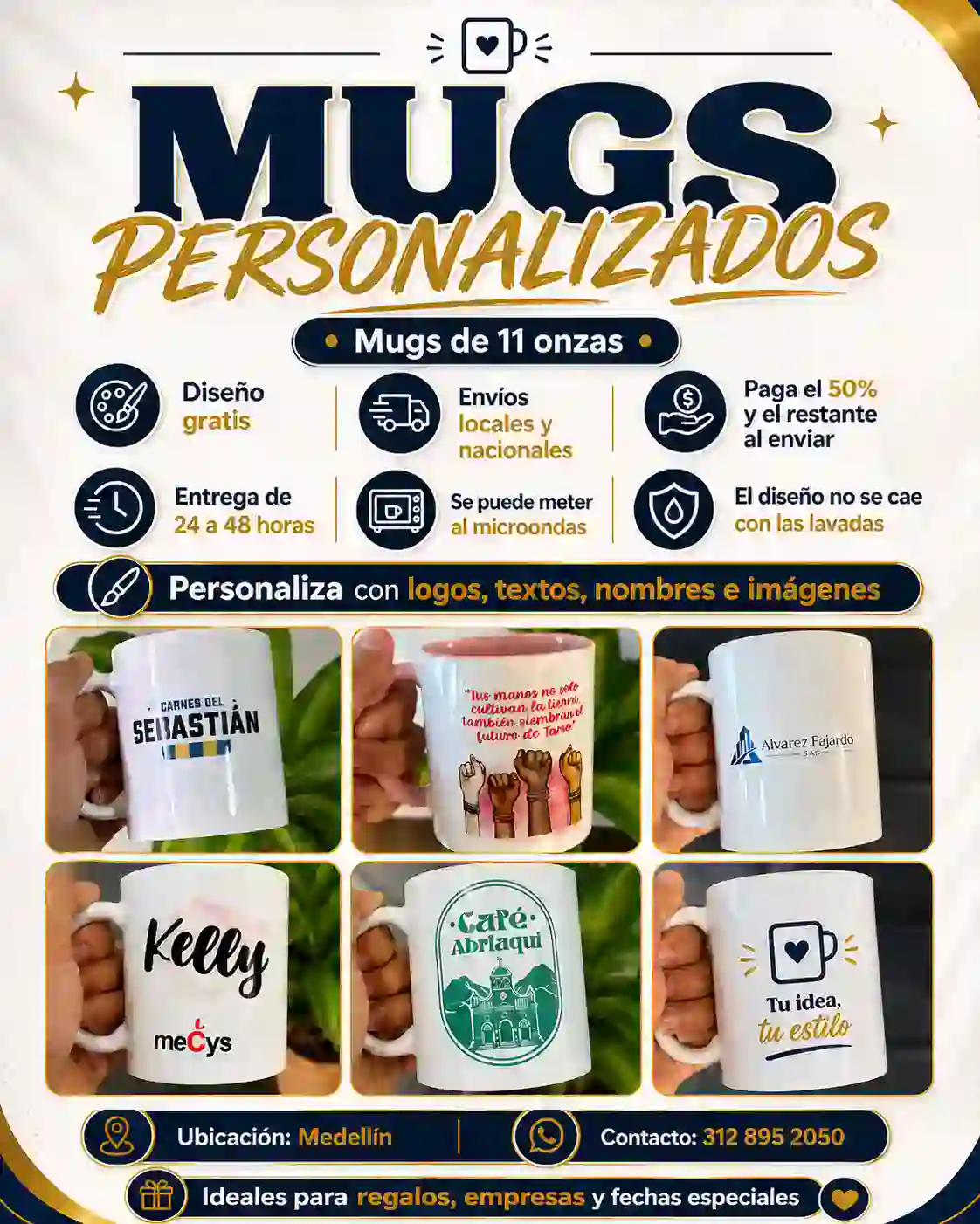mugs personalizados en medellin