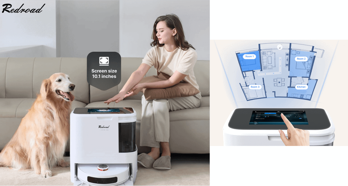 Redroad G20 Pad robot vacuum resolves the inconvenience of app operation