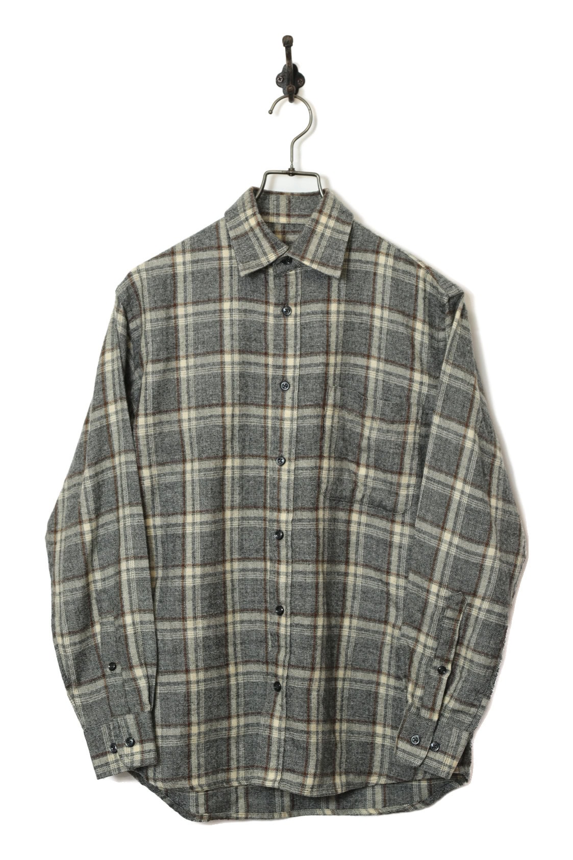 VINTAGE WOOLY CHECK SHIRT/M