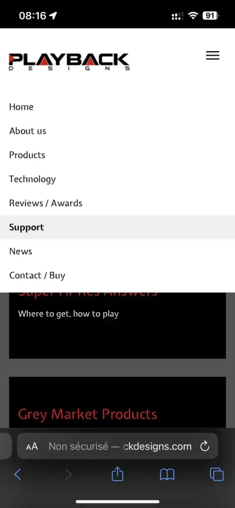 02 - Retrouvez les mises à jour dans le menu "Support"