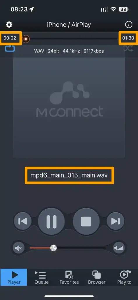 15 - mConnect lit le fichier (inaudible) ce qui lance la mise à jour