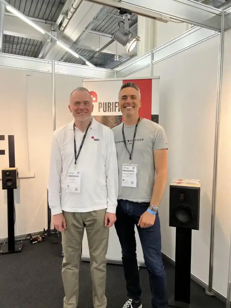 Bruno PUTZEYS (Grimm Audio > Mola-Mola > Purity Audio & KII Audio) et moi (Jean-François ORTH de 1877.audio)