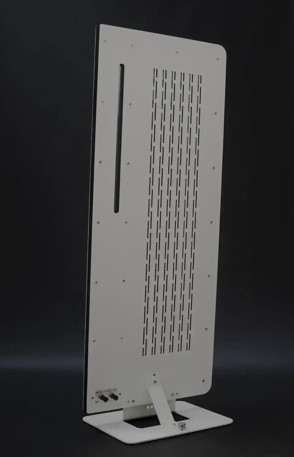 Vue trois quarts arrières d'un panneau Diptyque dp115 de couleur blanche