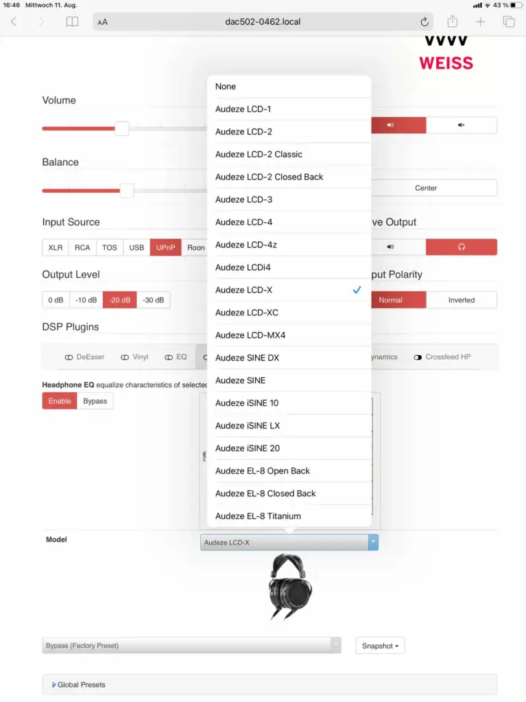 HIFI Statement sur le DAC502 de Weiss 05