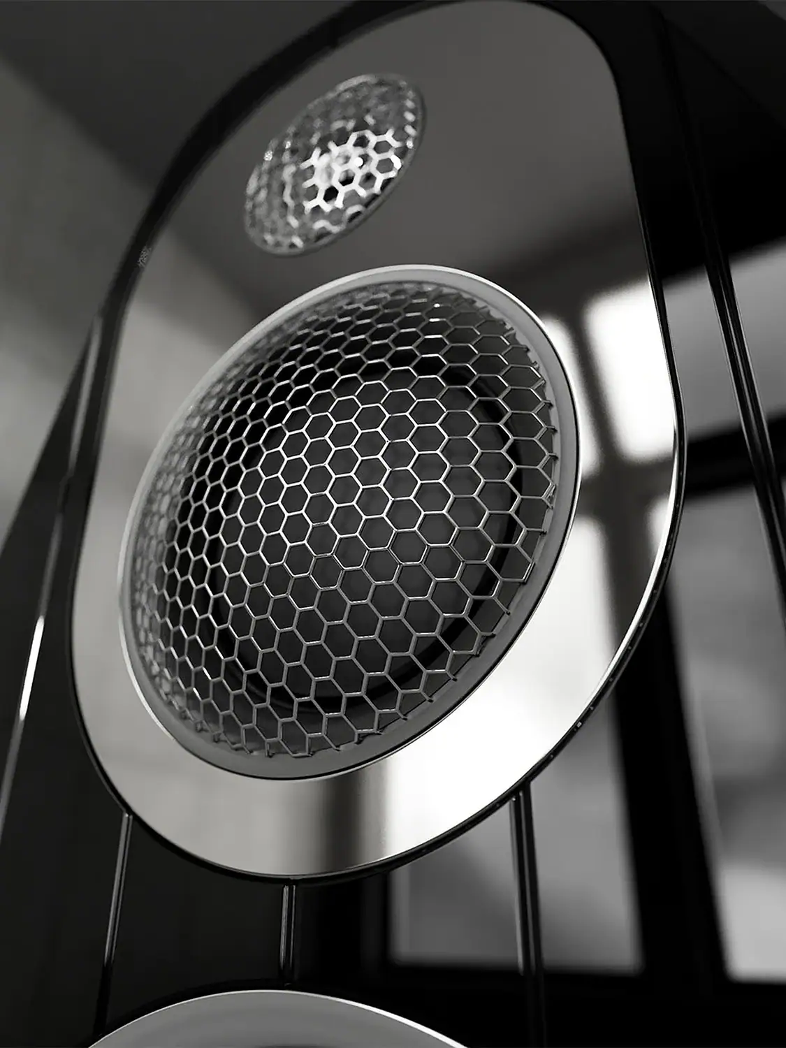 Marten Coltrane Quintet en détail avec le super twitter en diamant en gros plan