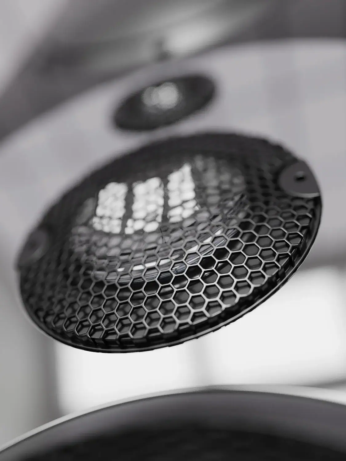 Marten Mingus Orchestra détail des haut-parleurs dans leur insert brillant