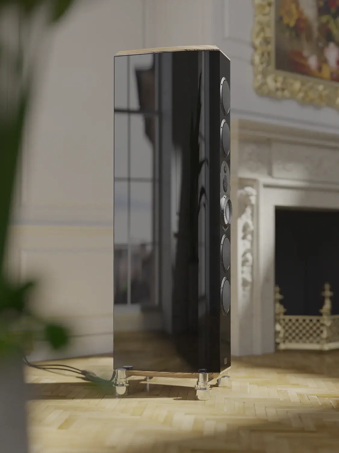 Marten Mingus Orchestra en situation à côté d'une cheminée