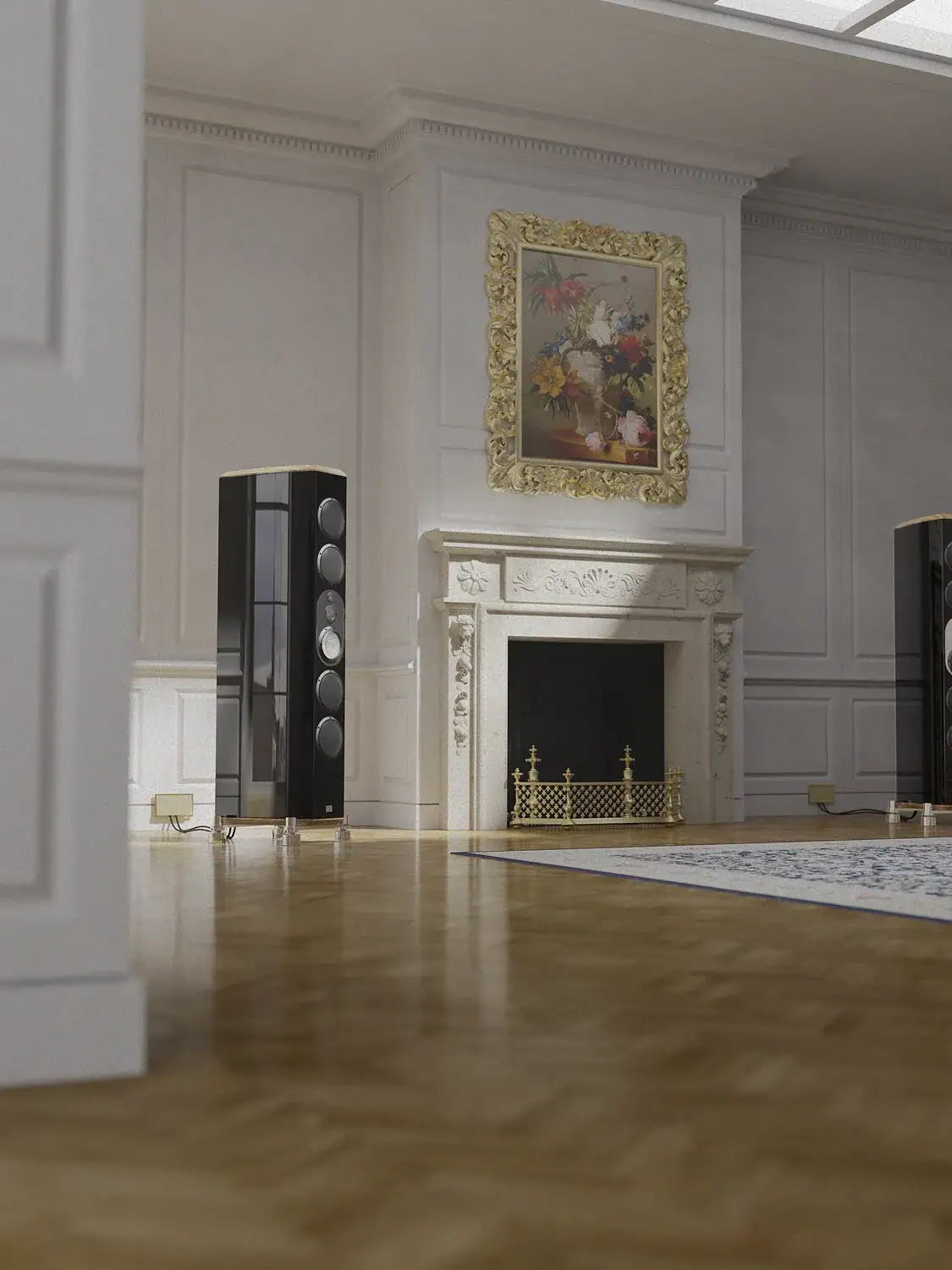 Marten Mingus Orchestra en situation dans une pièce aux murs blancs et au parquet en chêne clair