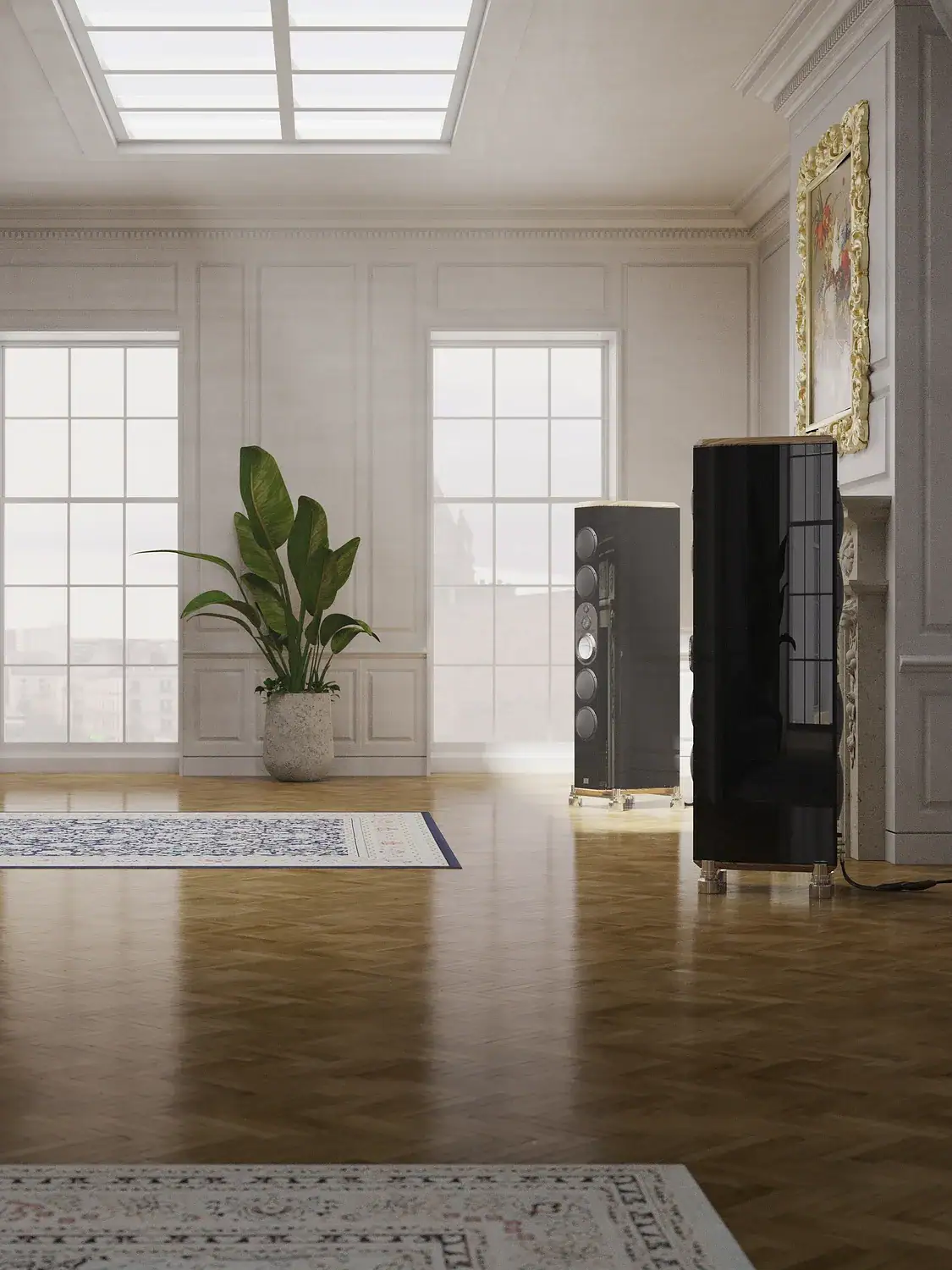 Marten Mingus Orchestra en situation dans une très grande pièce avec des baies vitrées ensoleillées 2