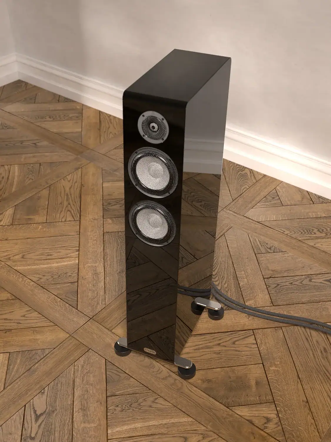 Marten Oscar Trio noire brillante vue de haut