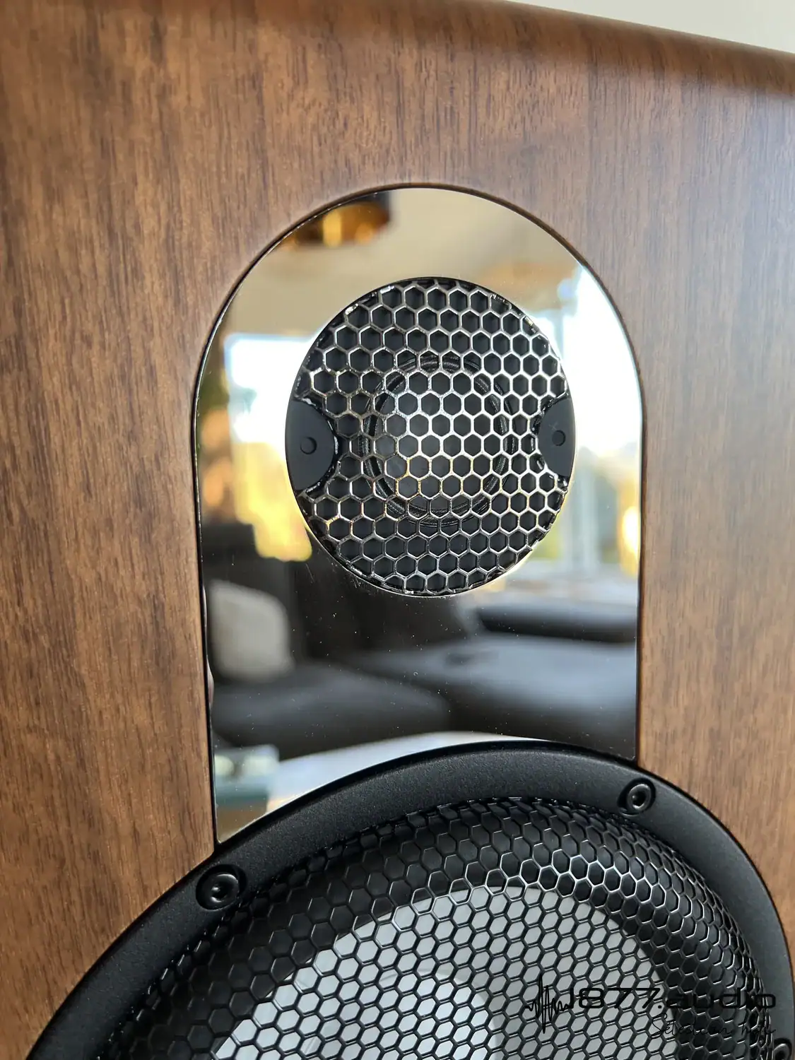 Marten Parker Trio zoom sur le tweeter et sa plaque métallique