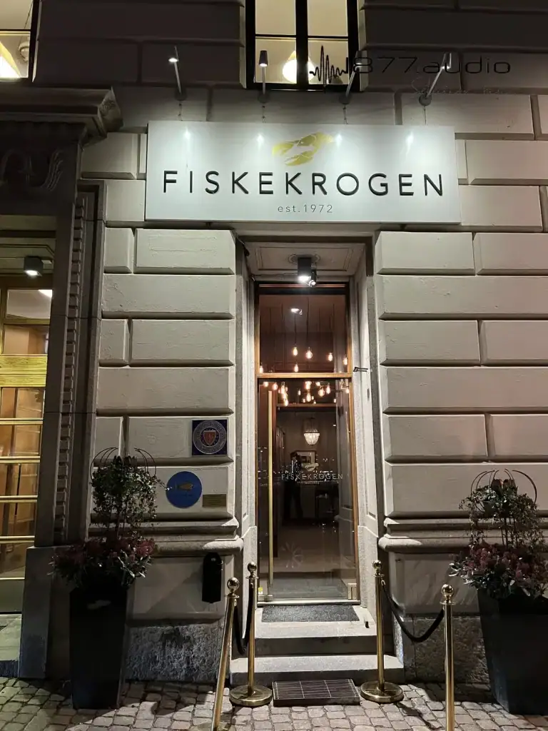 Devanture du restaure FISKEKROGEN étoilé Michelin