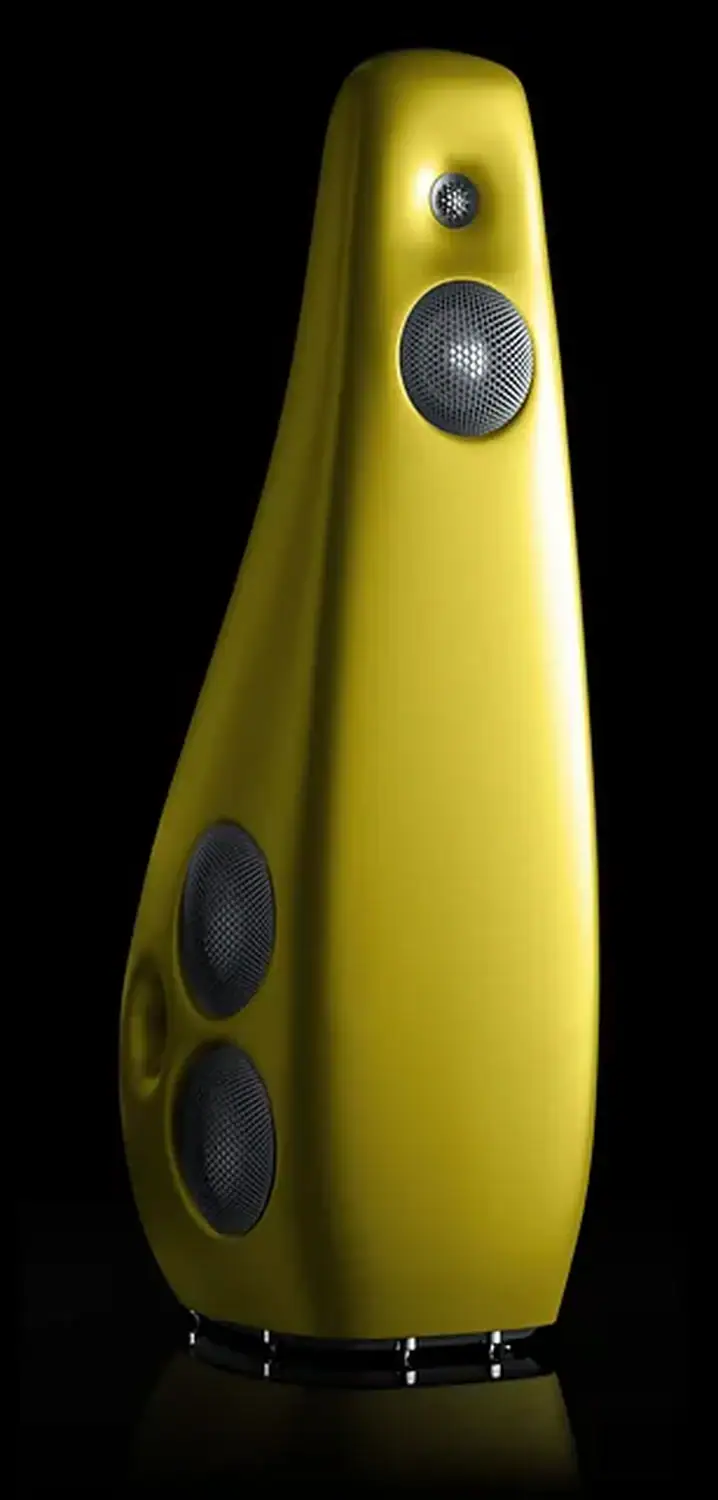 Vivid Audio Kaya 90 jaune sur fond noir