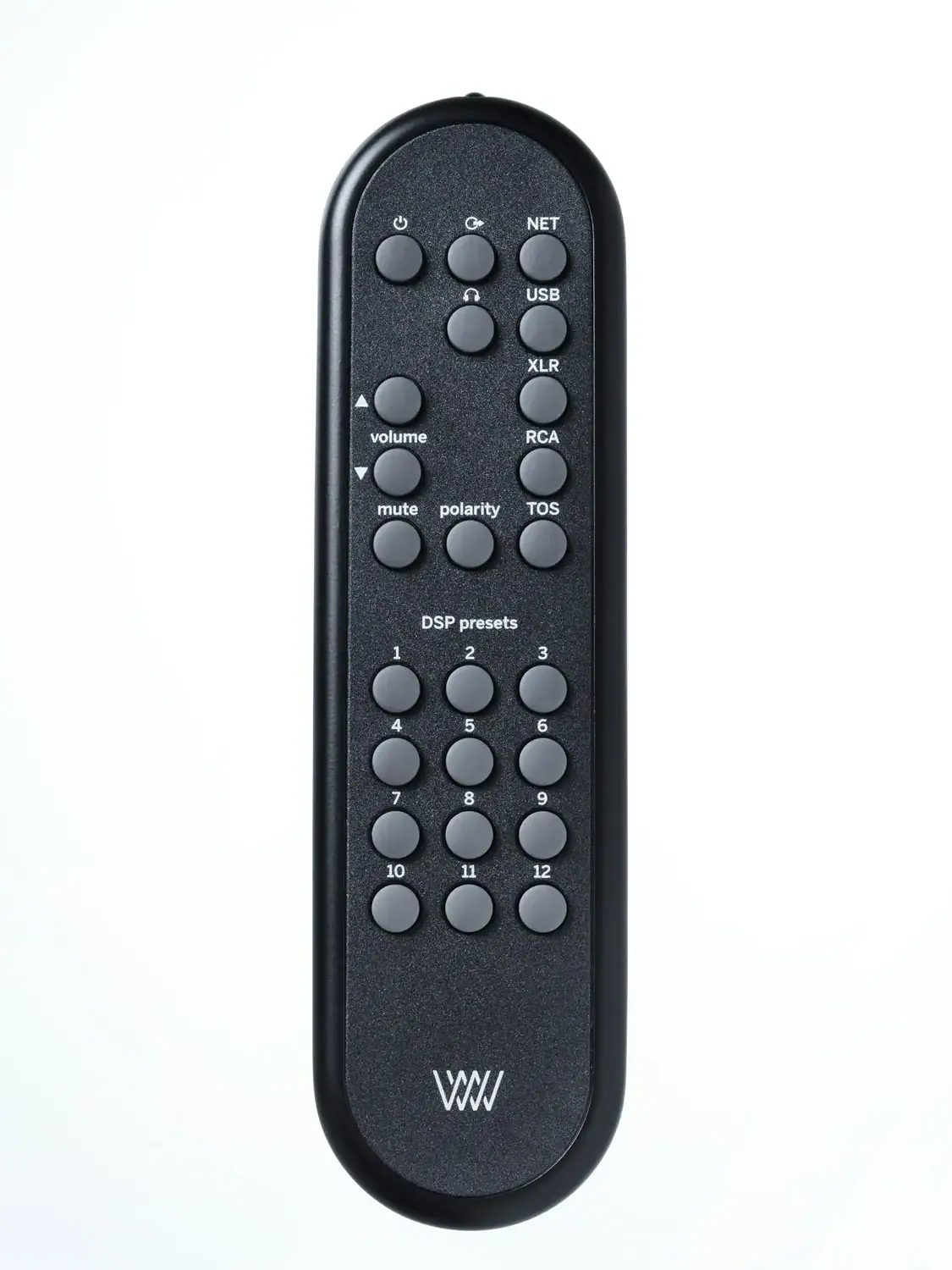 Weiss DAC502 télécommande vue de desssus