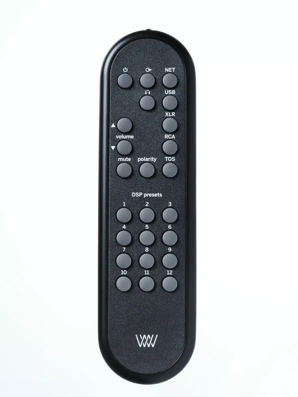 Weiss DAC501 télécommande vue de dessus