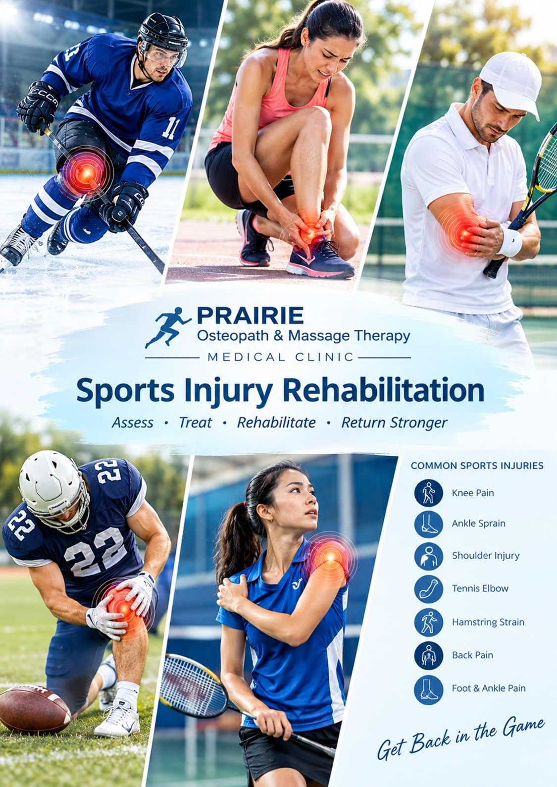 sports injury rehab at POMT Medical Clinic