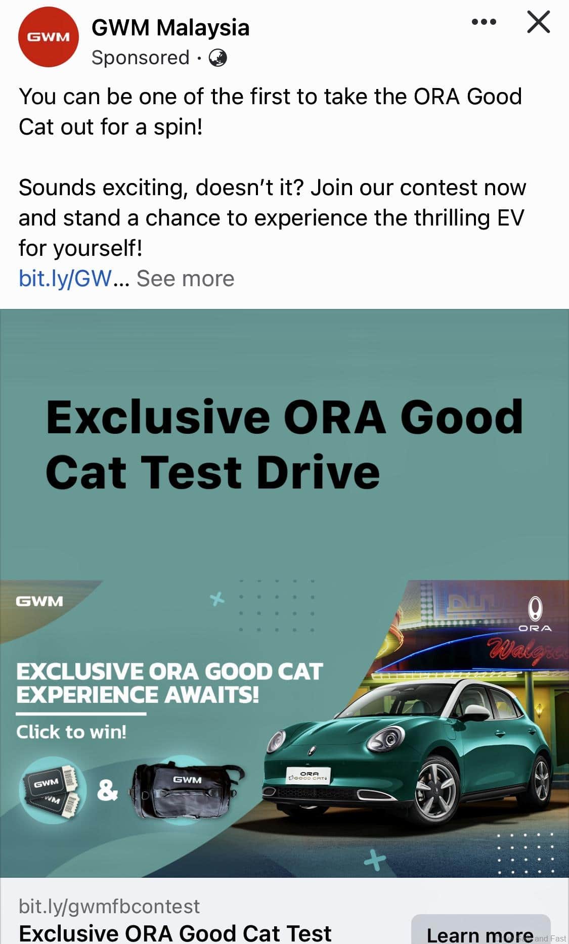 Ora Good Cat Test Drive Open To Public