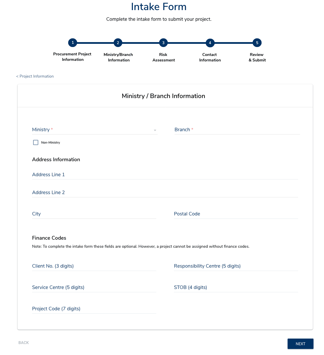 Time Machine 2.0 Intake form