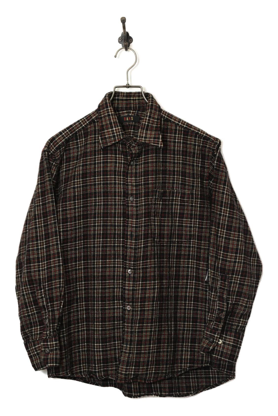USED DAKS WOOL CHECK SHIRT/M
