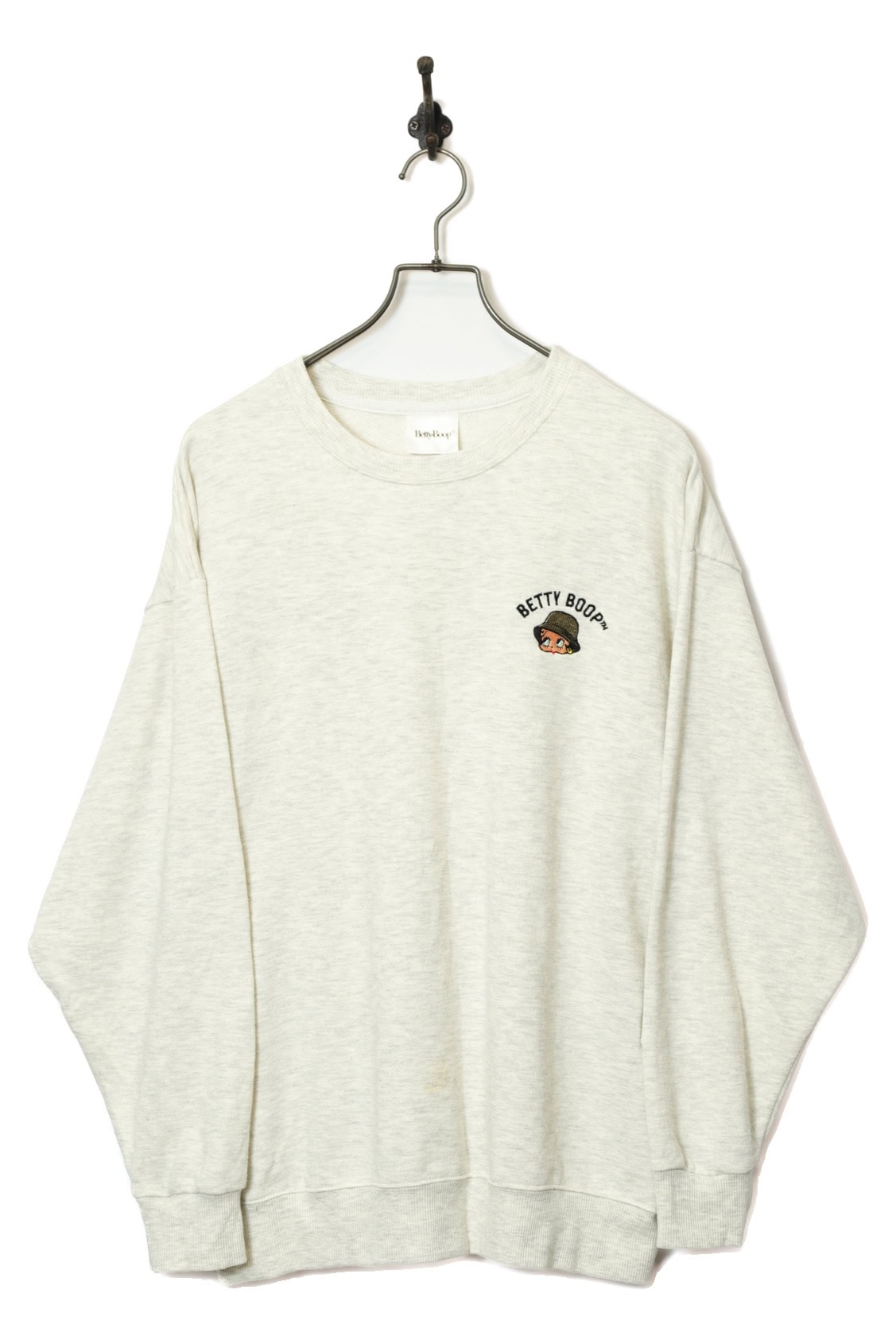 USED BETTY BOOP EMBROIDERY SWEAT SHIRT/L