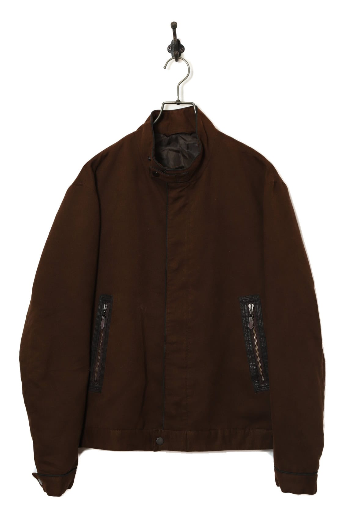 VINTAGE STAND COLLAR BOMBER JACKET/L