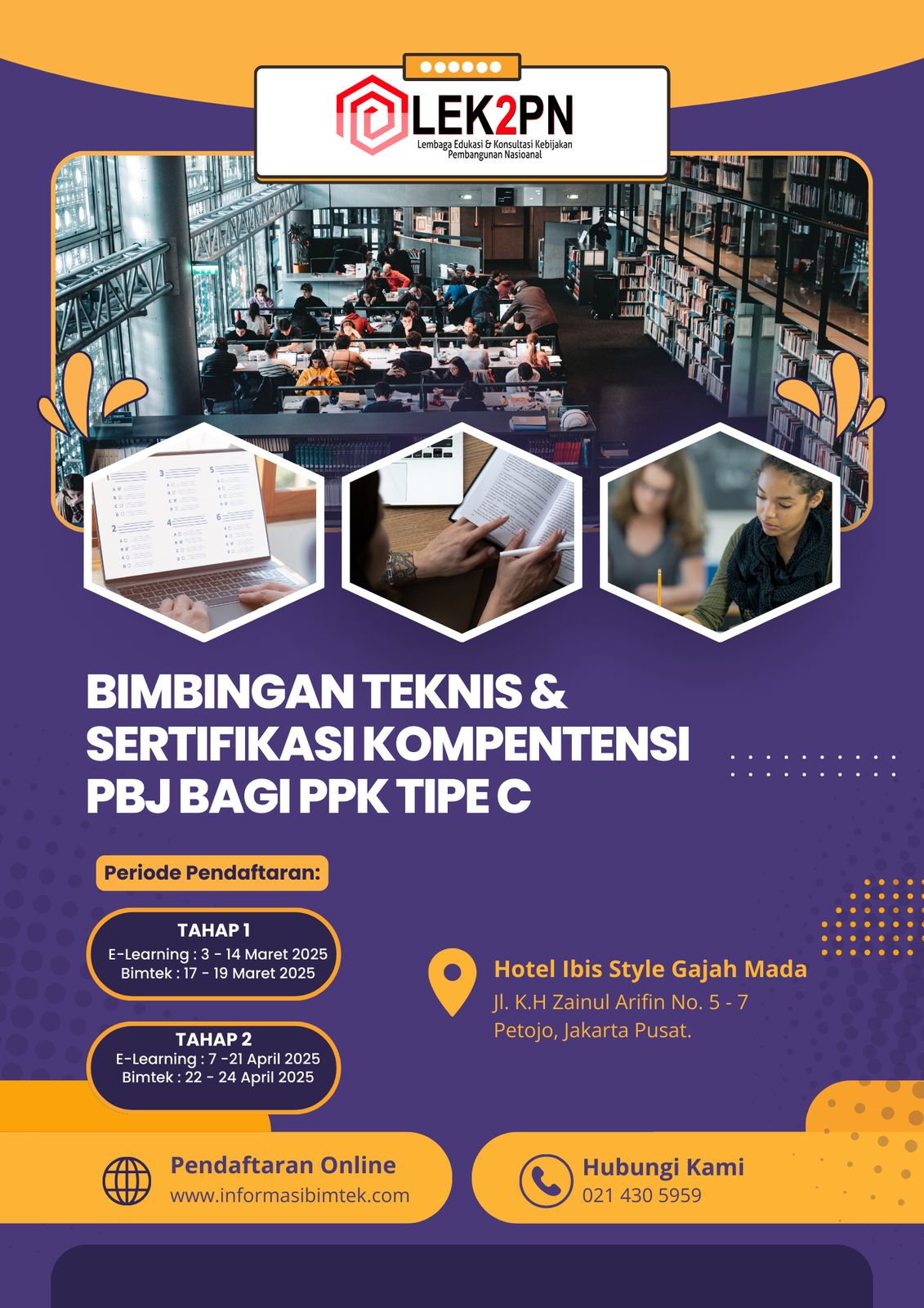 BIMTEK SERTIFIKASI KOMPETENSI PENGADAAN BARANG/JASA PEMERINTAH BAGI PPK TIPE C