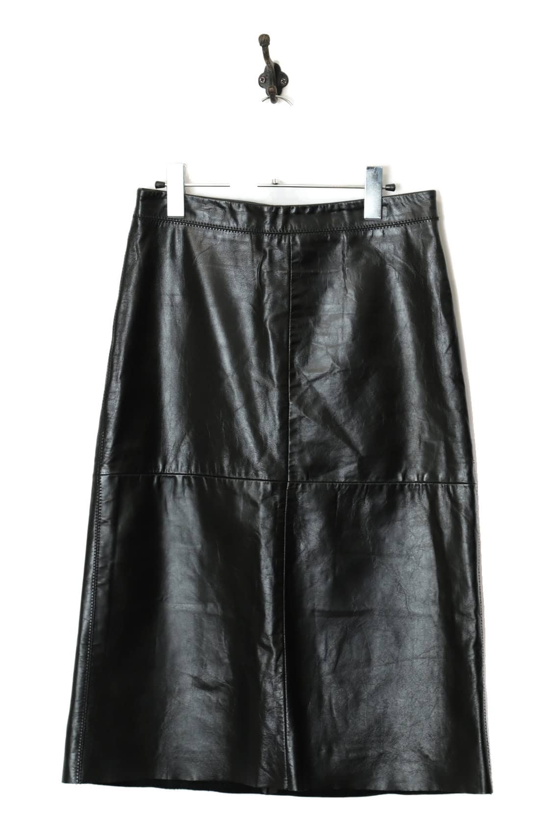 USED GAP LEATHER SKIRT/W70